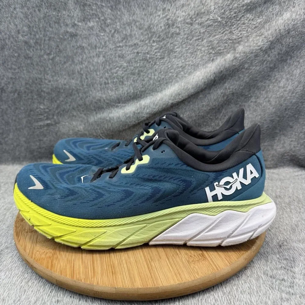 Hoka One One Arahi 6 Shoes Mens Size 12 D Blue Low Top Running Sneakers 1123194